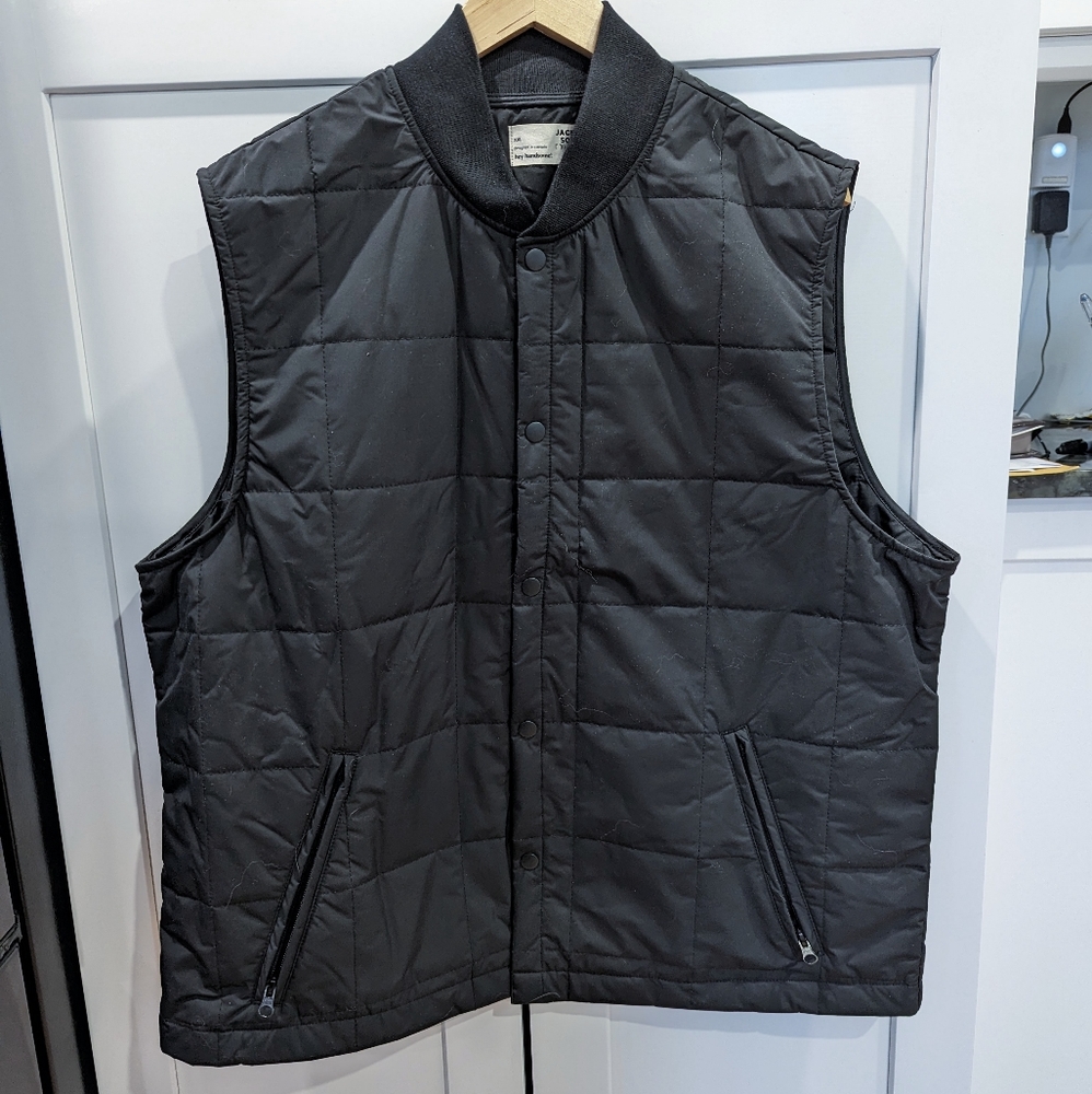 JACKSON ROWE MEN'S JACKETS - BARREN VESTS - BLACK